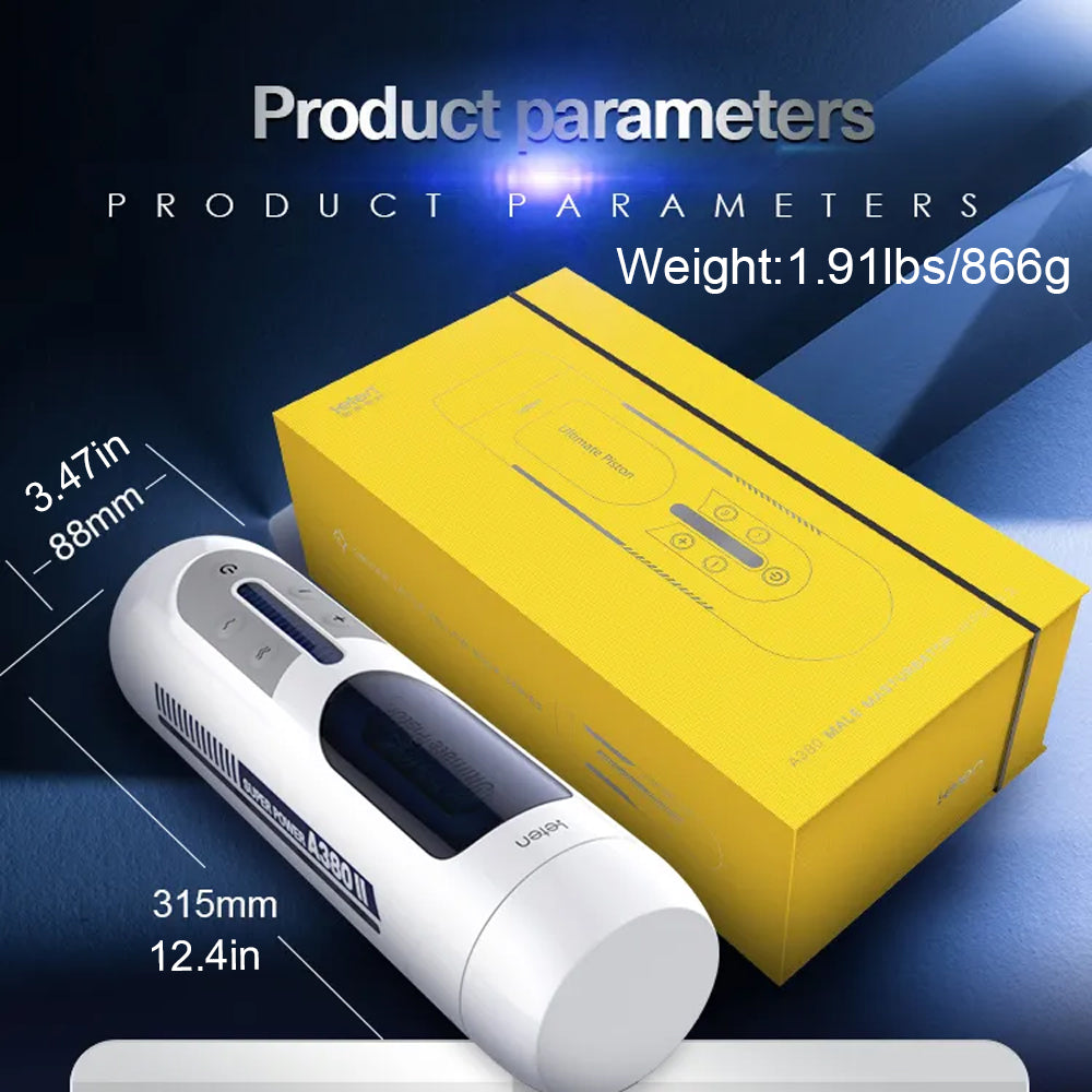 Leten A380 2ND Generation Powerful Vibration Hands Free Male Stroker Realistic Vagina & Intelligent Voice Control