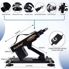 Fully Automatic Telescopic 6-Attachment Push-In Masturbation Machine