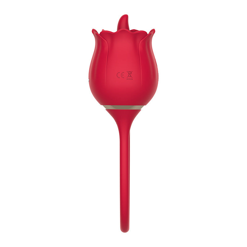 Rose Vibrator Tongue Licking Clitoris Stimulation With Vibrating Egg
