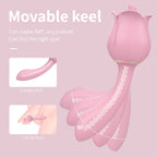 Rose Vibrator Tongue Licking Vibrator Masturbation Stick