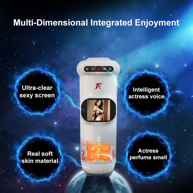 2026 New Stroker Uxol Heating 9 Vibration & 9 Thrusting Male Stroker with Moan Function, Full LCD Display Uxolclub Sex Toys for Men