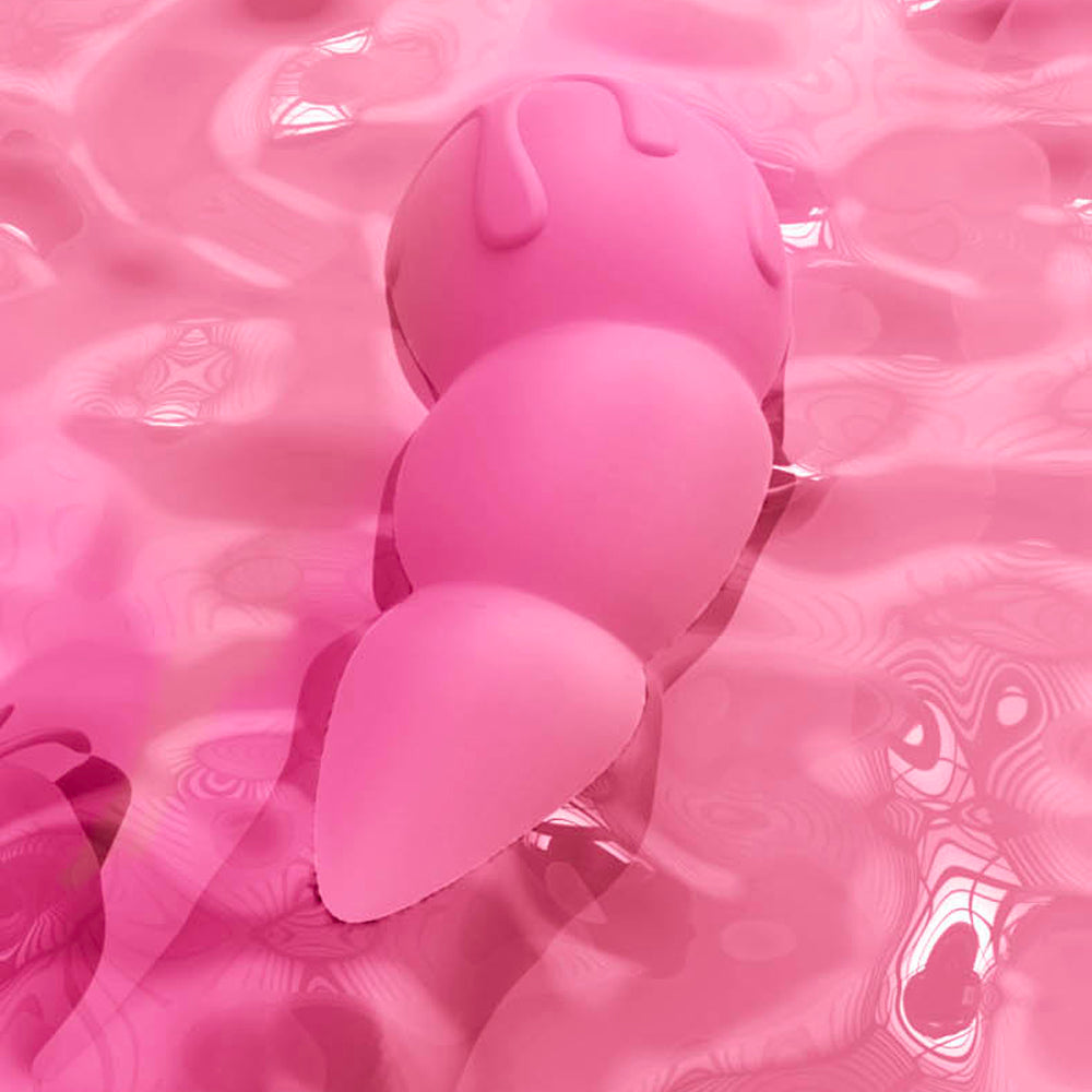 Tongue Licking Pink Dildo Electric Tongue Vibrator