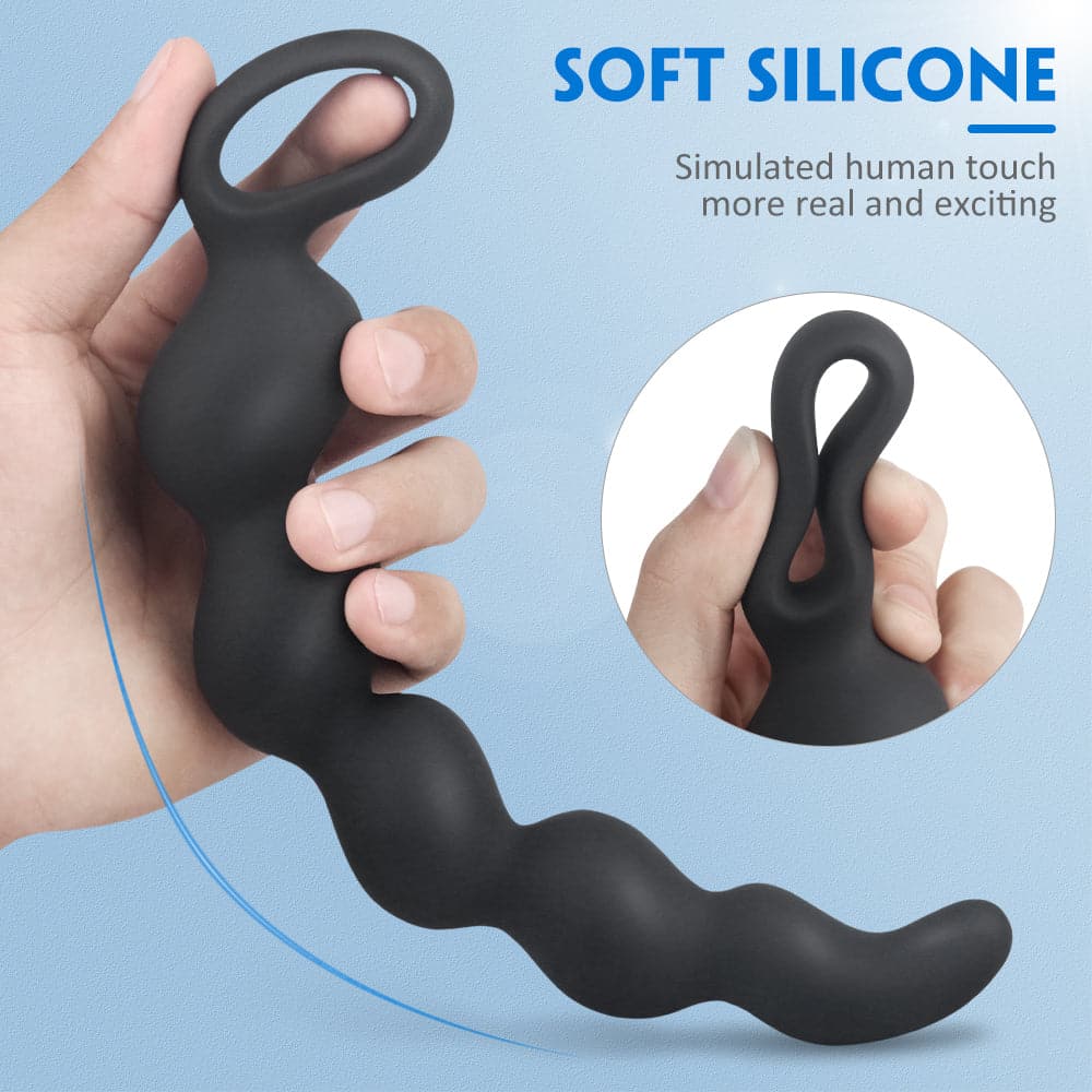 Extra Llong Vibrating Bead Butt Plug