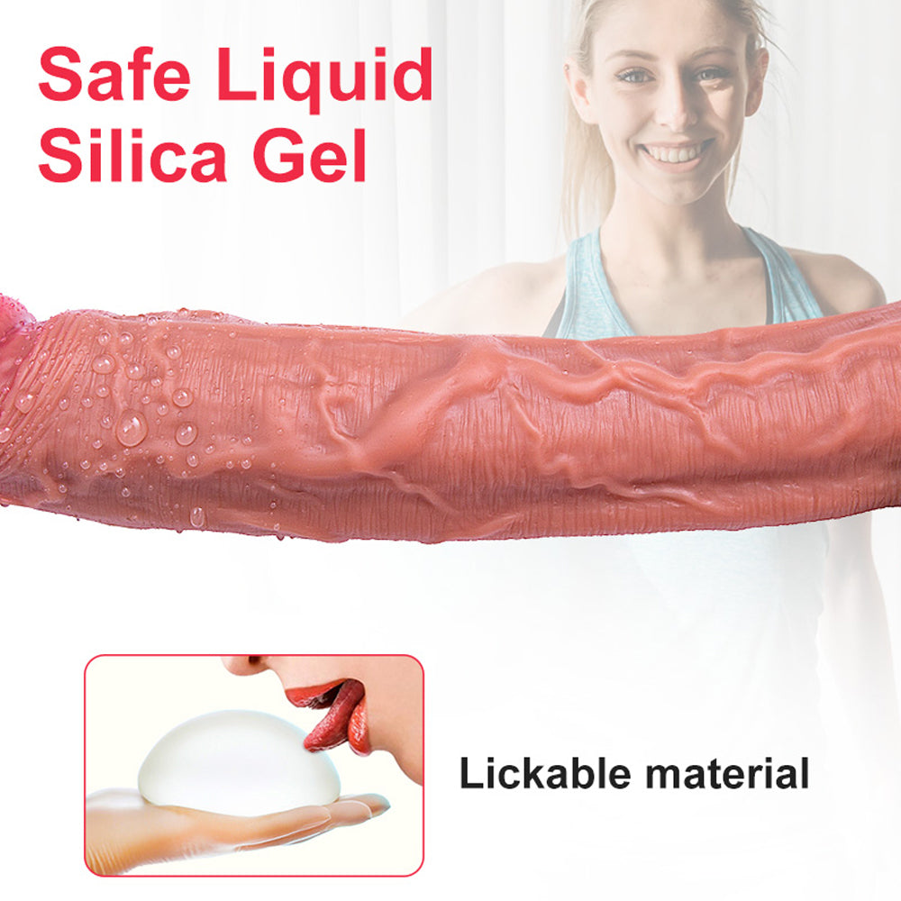 12.8 Inch Most Realistic Dildo| Allovers Thrusting Dildo