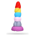 8 Inch Rainbow Dildo Silicone Best Suction Cup Allovers Dildo