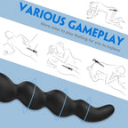 Extra Llong Vibrating Bead Butt Plug