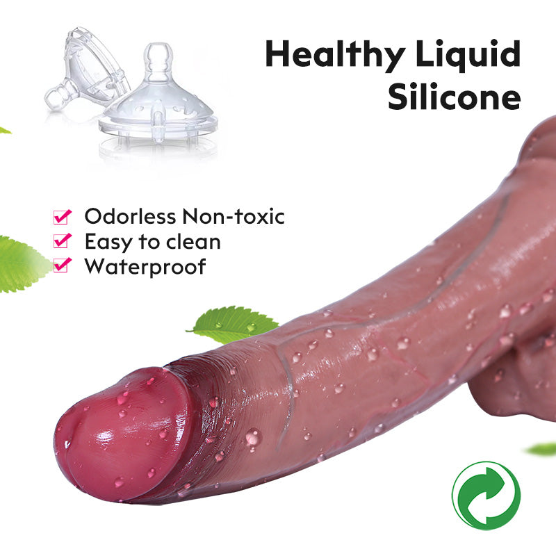 12 inches Liquid Silicone Lifelike Dildo Simulation Dildo