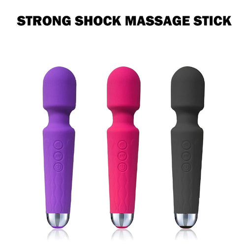 20 Frequency Magic Wand Knight Strong Shock  Nipple Vibrator