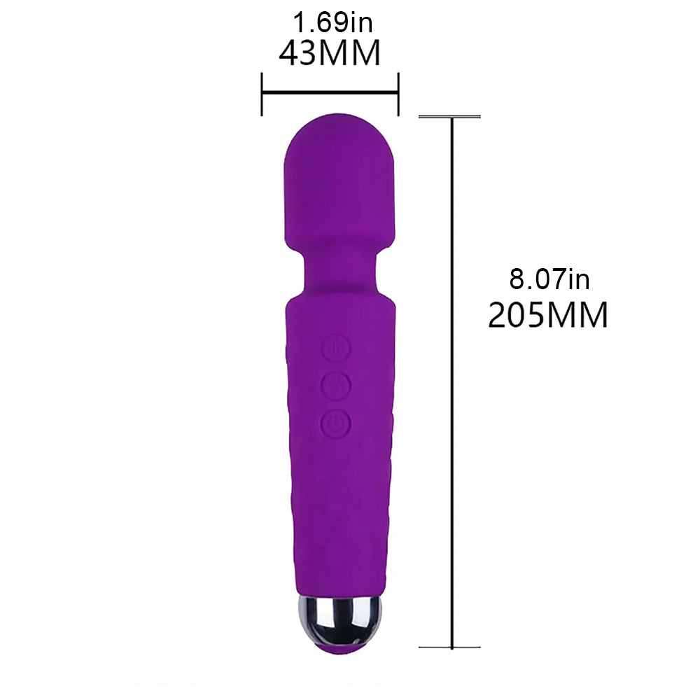 20 Frequency Magic Wand Knight Strong Shock  Nipple Vibrator
