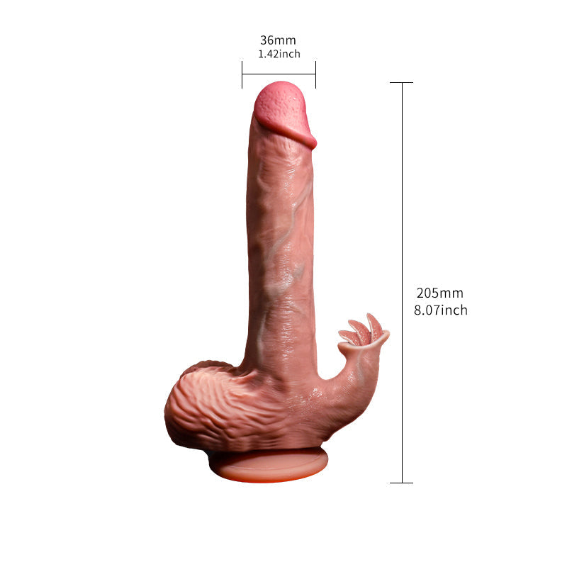 Tarzan Dildo Bendable Thrusting Dildo With Suction Cup 8.86 Inch