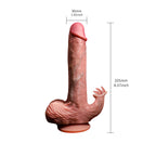 Tarzan Dildo Bendable Thrusting Dildo With Suction Cup 8.86 Inch