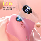 2 in 1 Pink Vibrator Vibration Tongue Licking with Vibrating Egg