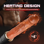 Baseball Bat 10 Vibrating & Thrusting Heating Telescopic Realistic Dildos