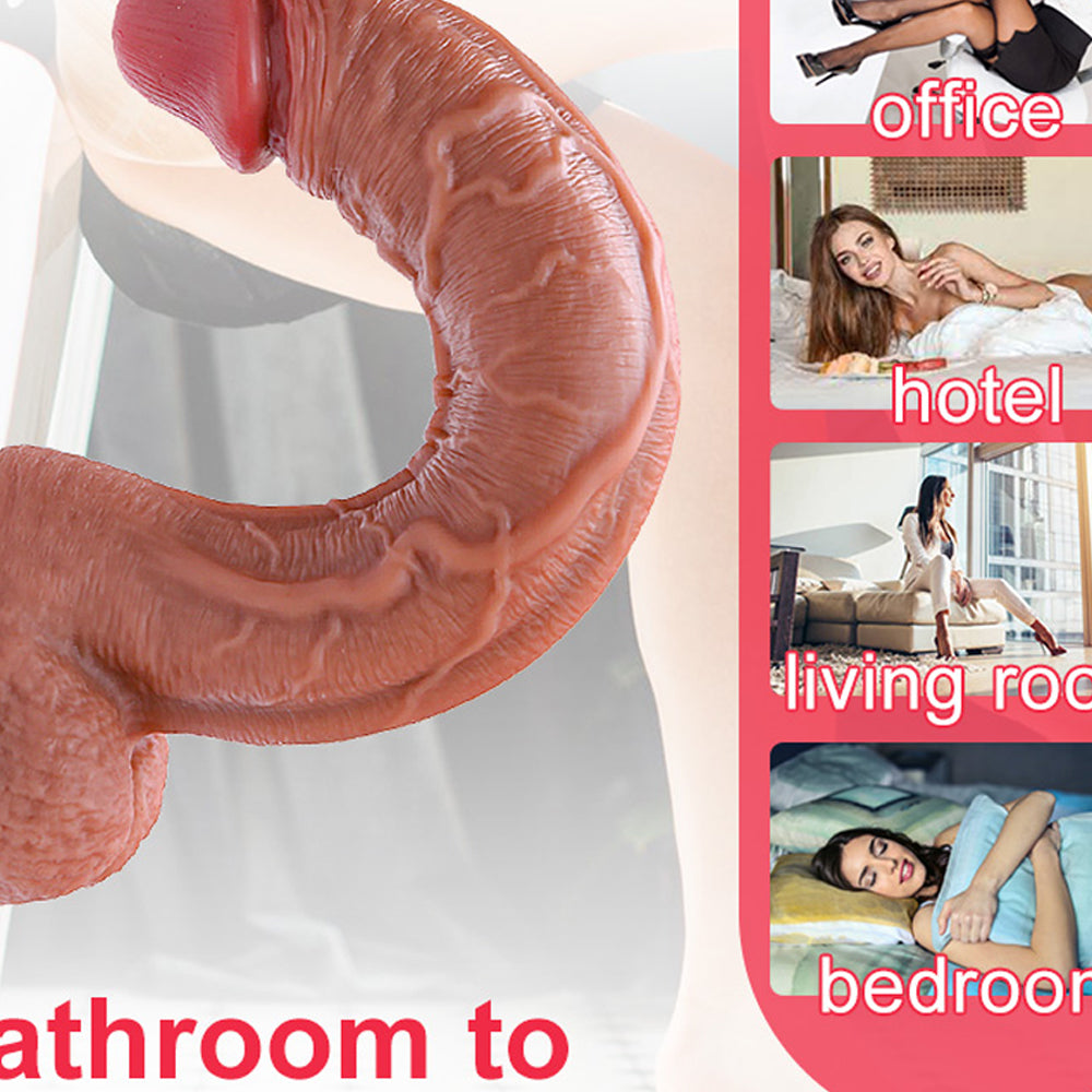 12.8 Inch Most Realistic Dildo| Allovers Thrusting Dildo