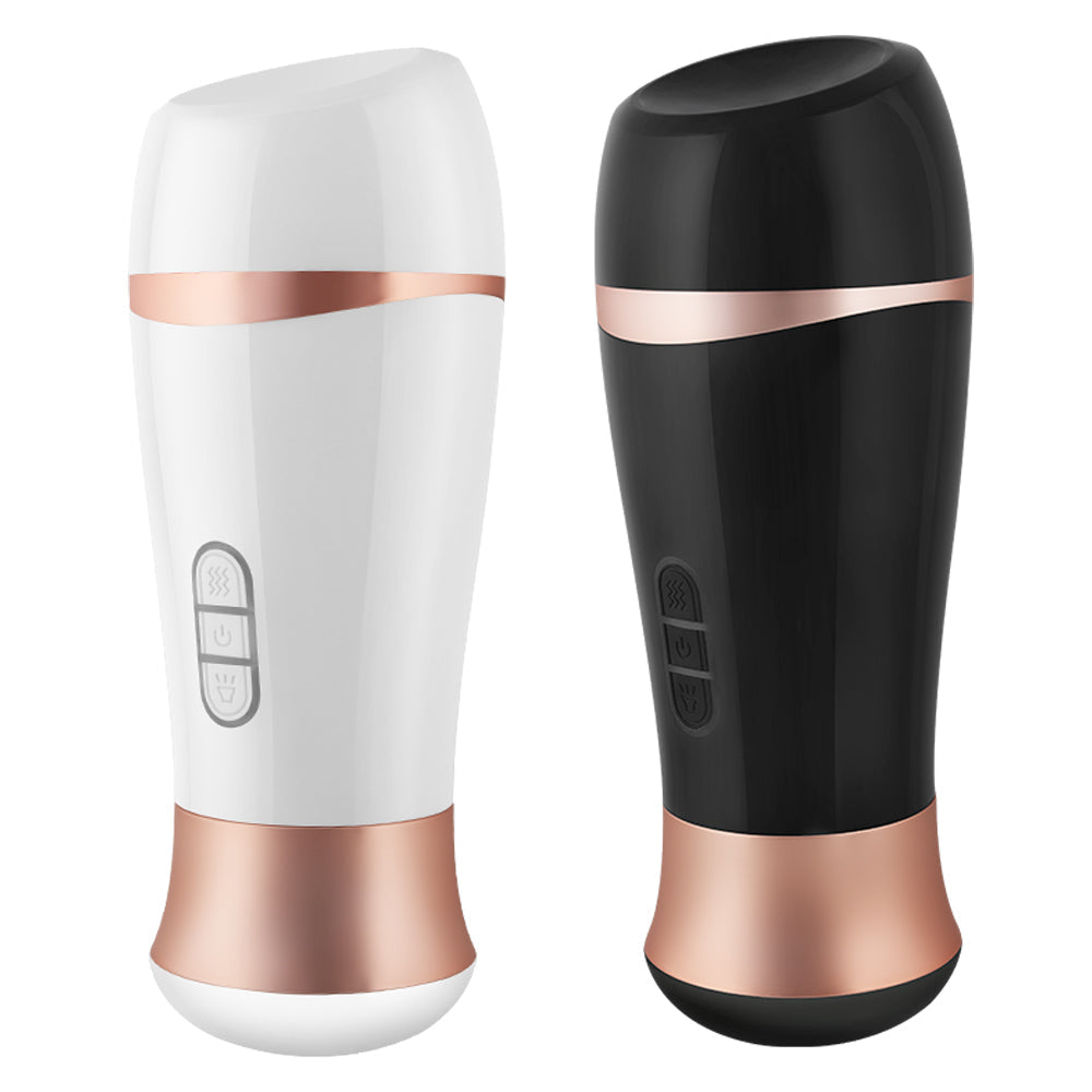 SpeedSteed Male Stroker Cup 6 Frequency Dual Vibration Mode Smart 5 Moans Realistic Textured Ultra-Soft Blowjob Toy