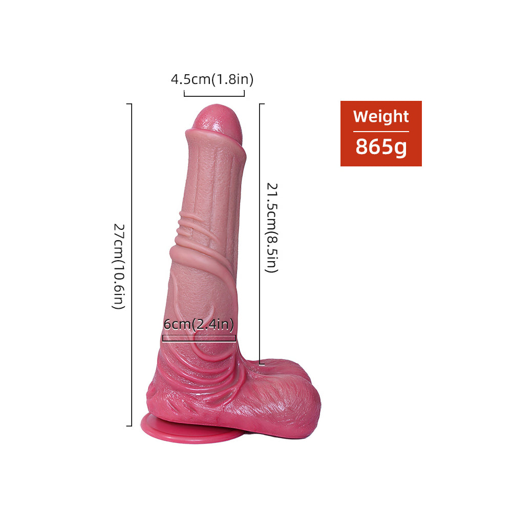 10.6 InchDouble Foreskin Real Texture StimulatesDildo