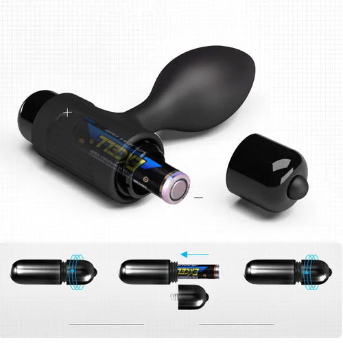 10-Frequency Strong Vibration Silicone Massage Anal Plug