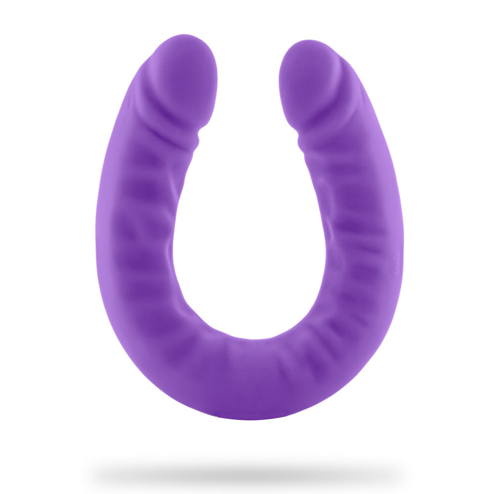 18 Inch Double Ended Dildo & Slim Silicone Purple Dildo