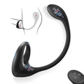 3 in 1 Dual Motor 10 Modes Vibrating Cock Ring with Anal Plug, Uxol 10 Vibration Modes Adult Sex Toys for Men Couples, Prostate Massager G spot Nipple Vibrator Remote Control