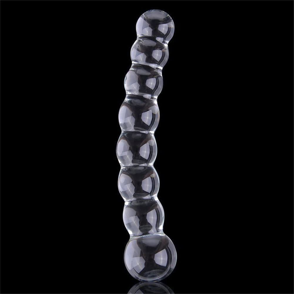 Funny Crystal Penis Ass Glass Anal Dildo Butt Plug Sex
