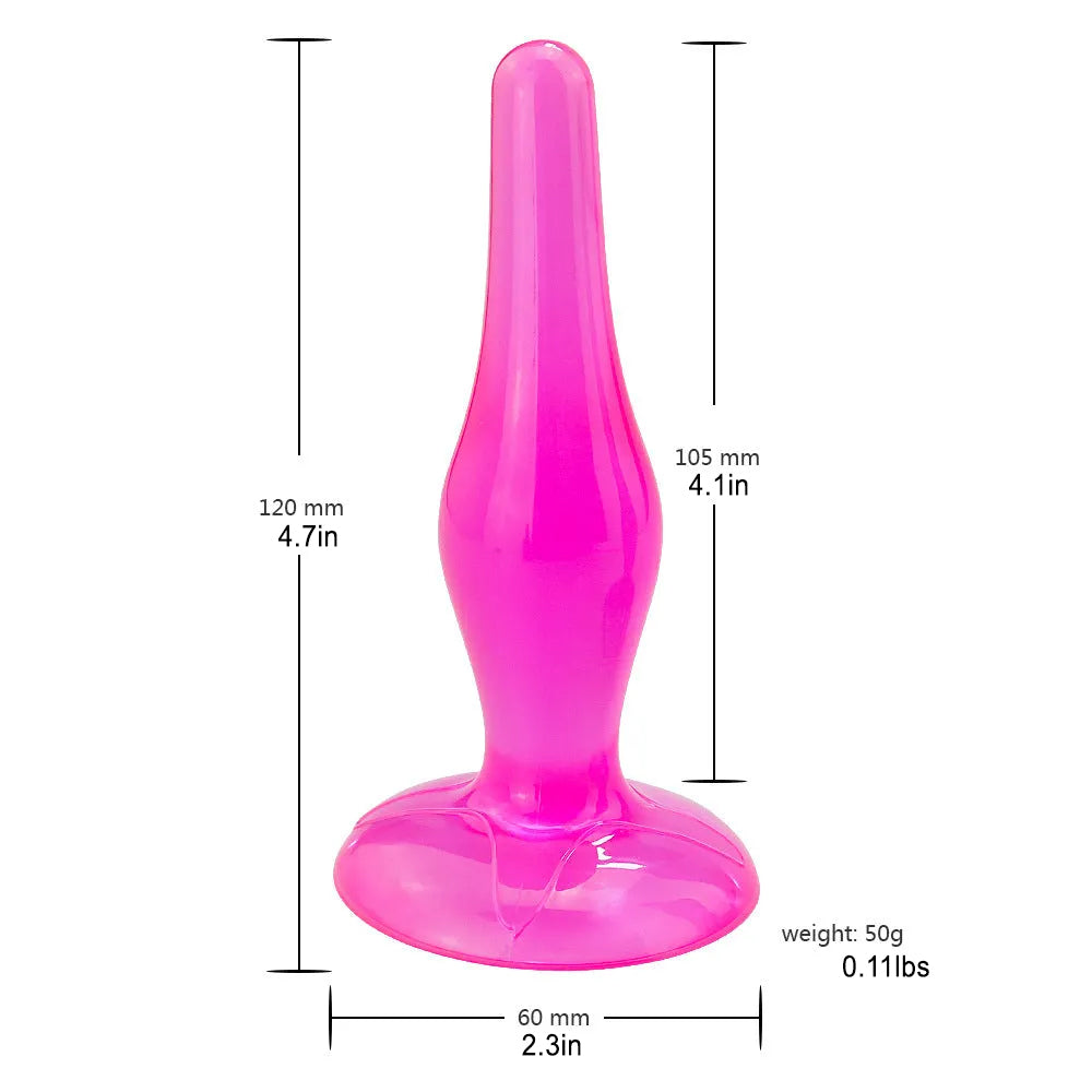 Crystal Silicone Anal Plug