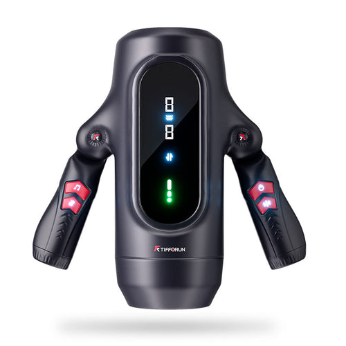 2026 Newest Male Handheld Stroker With 9 Telescopic Vibration LED Display Intelligent Heating Voice