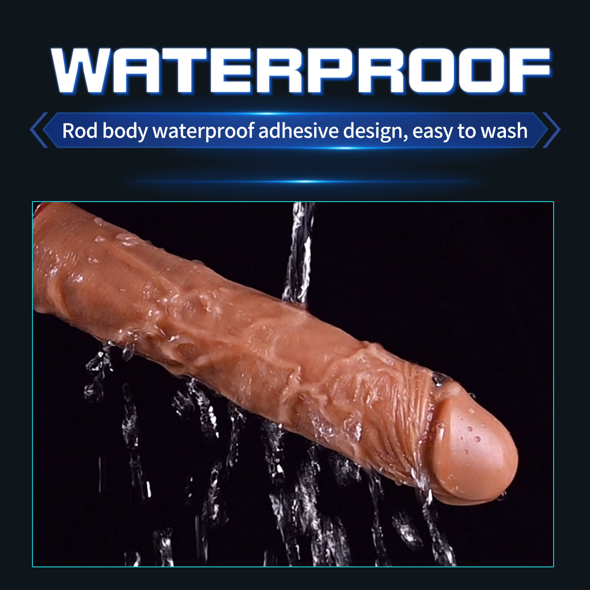 Baseball Bat 10 Vibrating & Thrusting Heating Telescopic Realistic Dildos