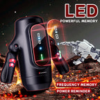 2026 Newest Male Handheld Stroker With 9 Telescopic Vibration LED Display Intelligent Heating Voice