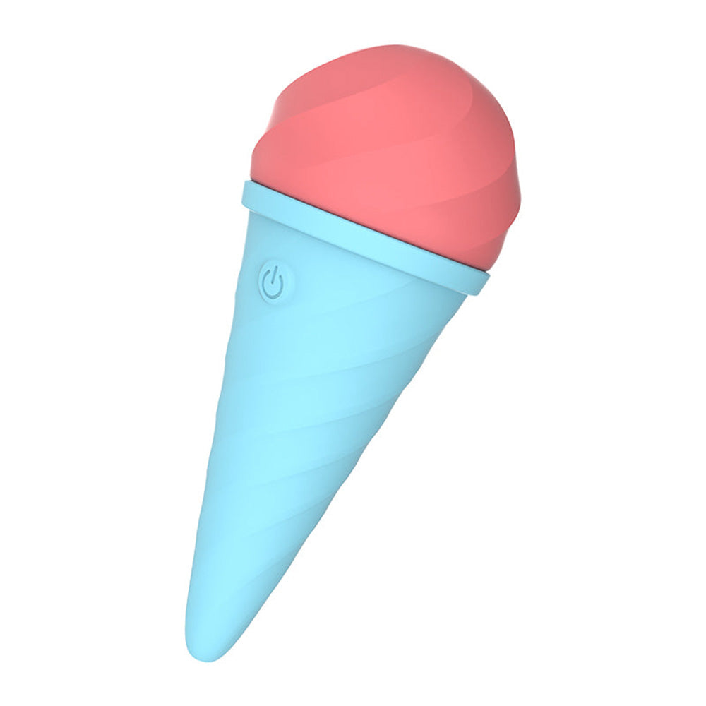 Cordless Cute Ice Cream 10 Vibrating Modes Wand Massager