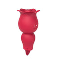 2 in 1 Rose Suction Vibrator and Tongue Vibrator for Female Male