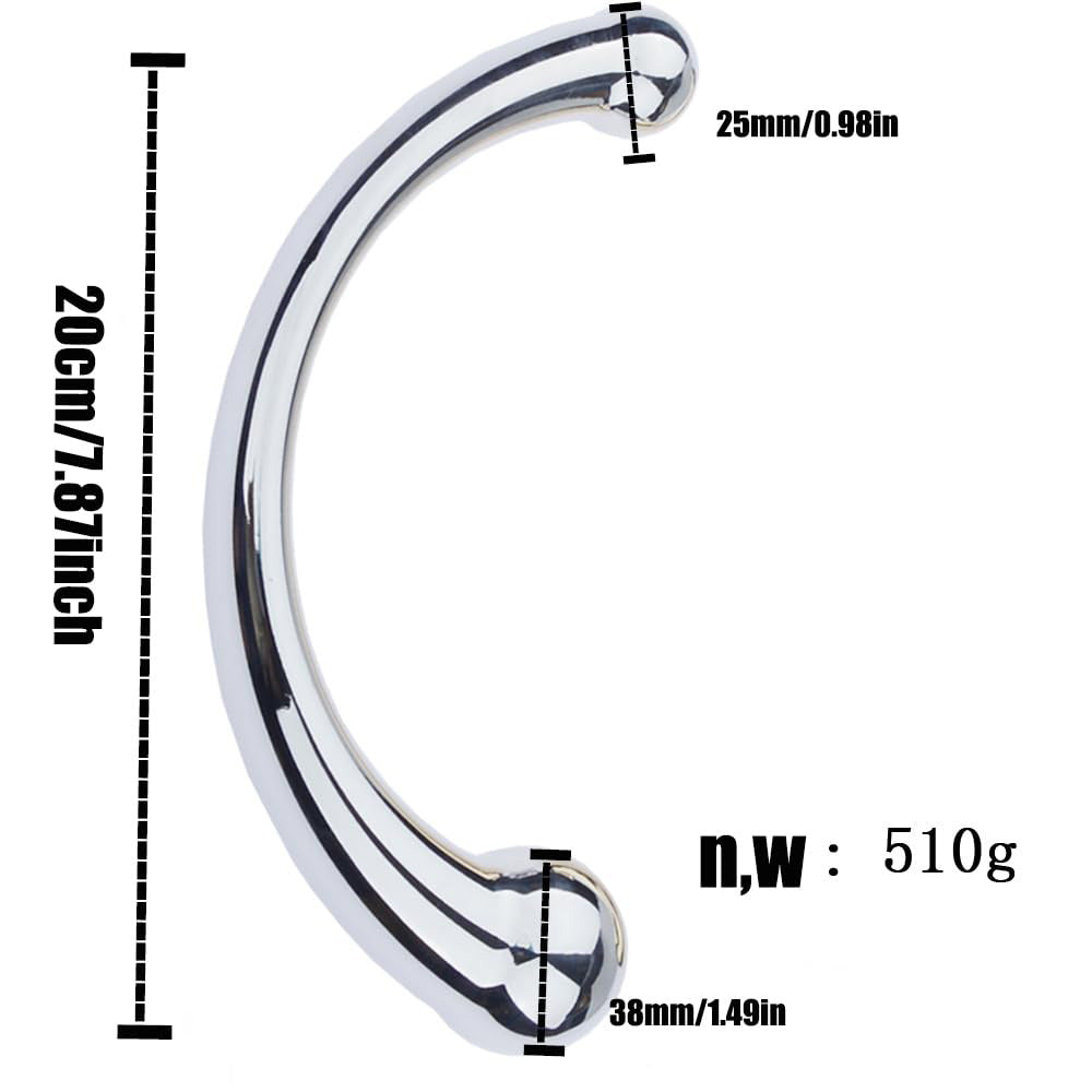 Double Ended Anal Plug Prostate Rod Stainless Steel Dual G-Spot Massage End Dildo Anal Plug