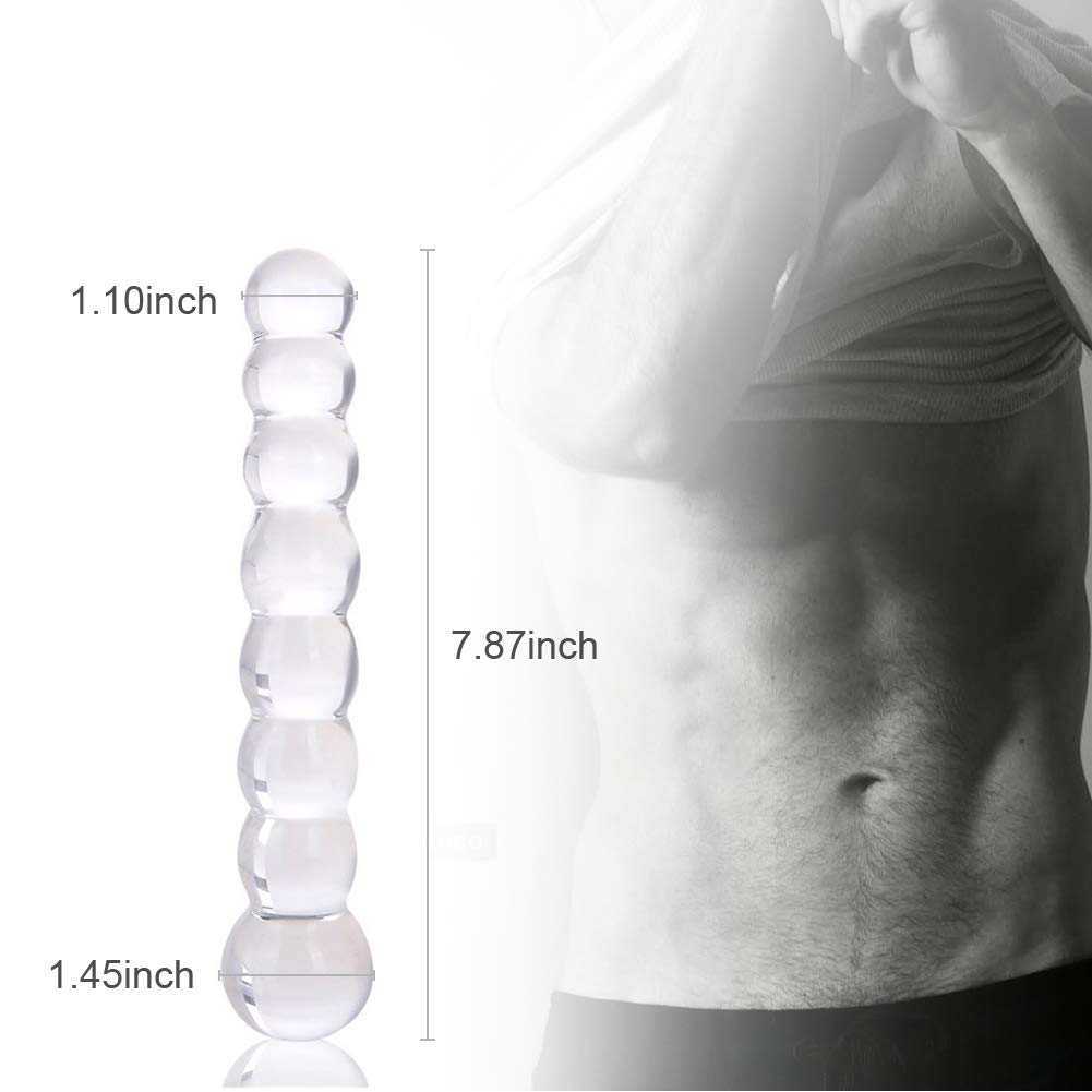 Funny Crystal Penis Ass Glass Anal Dildo Butt Plug Sex