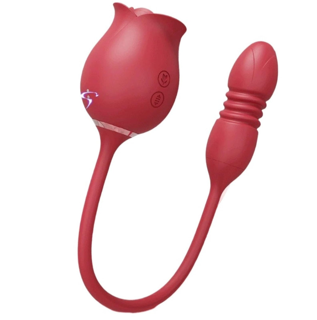 Rosebud Thruster Dual Rose Vibrator