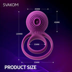 Vibrating Dual Penis Rings Clitoral Vibrator G-Spot Stimulators