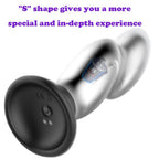 Aluminum Alloy Silicone Waterproof Remote Control Anal Plug Set