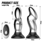 Aluminum Alloy Silicone Waterproof Remote Control Anal Plug Set