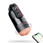 Leten Grenade Blowjob Simulator 10 Vibrating 2 in 1 Fleshlight & Pussy Pocket APP Control
