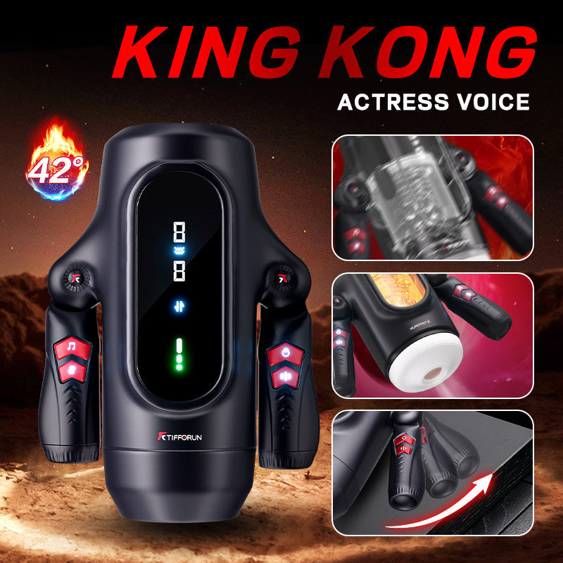 2026 Newest Male Handheld Stroker With 9 Telescopic Vibration LED Display Intelligent Heating Voice