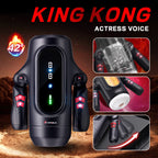 2026 Newest Male Handheld Stroker With 9 Telescopic Vibration LED Display Intelligent Heating Voice