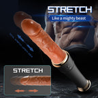 Baseball Bat 10 Vibrating & Thrusting Heating Telescopic Realistic Dildos