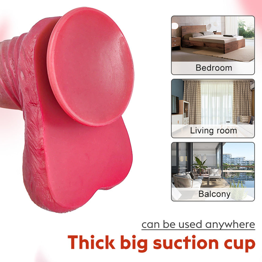10.6 InchDouble Foreskin Real Texture StimulatesDildo