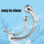 Double Ended Anal Plug Prostate Rod Stainless Steel Dual G-Spot Massage End Dildo Anal Plug