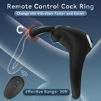 Bunny Rabbit Shaped Rechargeable Vibrating Cock Ring