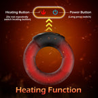 Vibrating Cock Ring 10 Vibrations with Heating Penis Ring