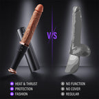 Baseball Bat 10 Vibrating & Thrusting Heating Telescopic Realistic Dildos