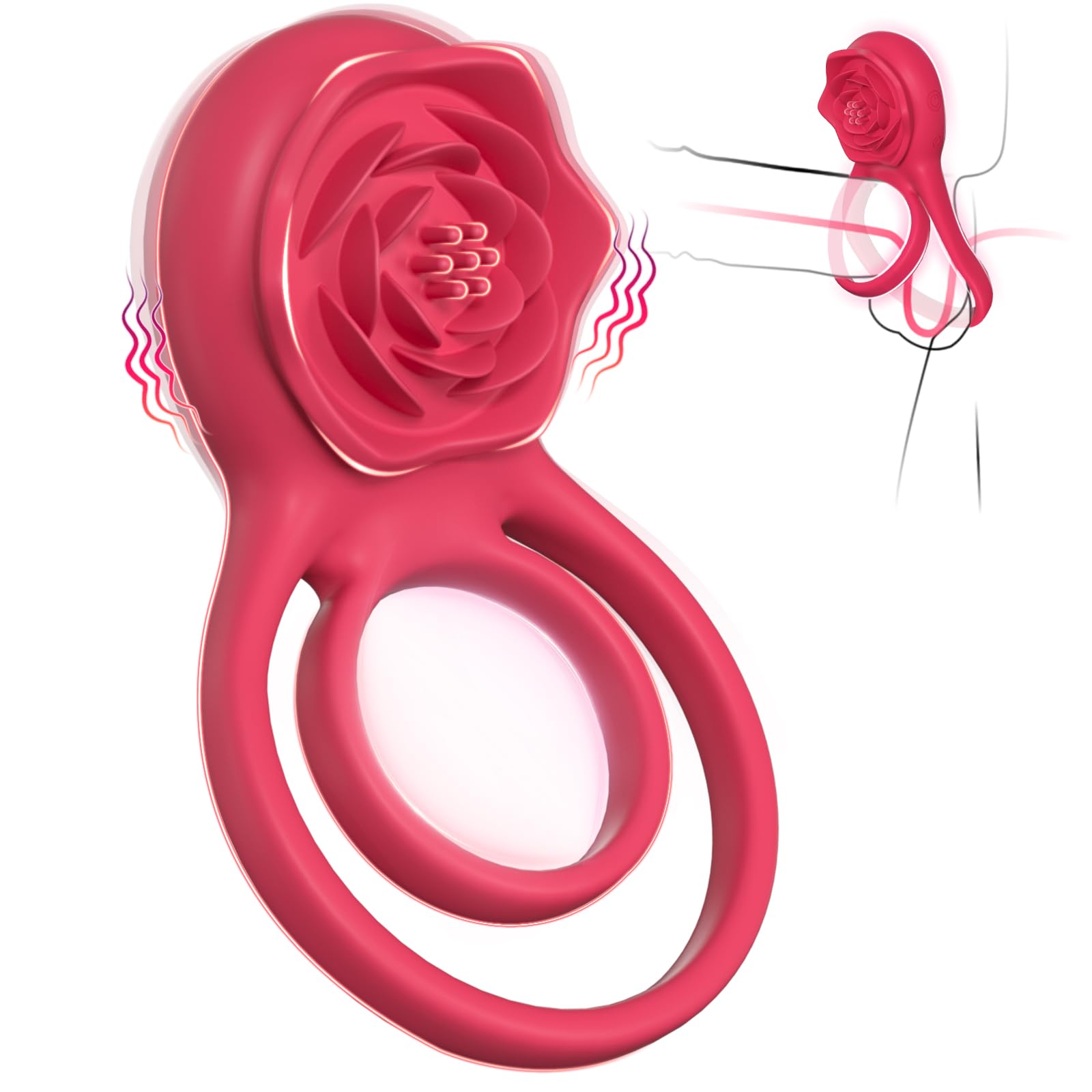 Rosurge Remote Dual-Ring Rose Massager