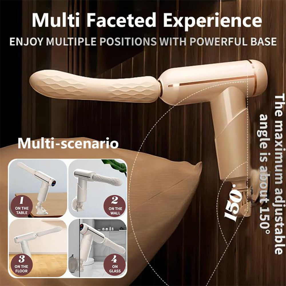 32 Frequency Vibration Fully Automatic Telescopic Lcd Touch Screen Telescopic Dildo