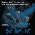 10 Vibrations, 3 in 1 Vibrating Penis Rings
