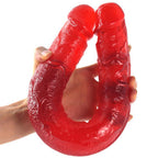 Double-Headed Artificial Anal Plug Masturbator Dildo