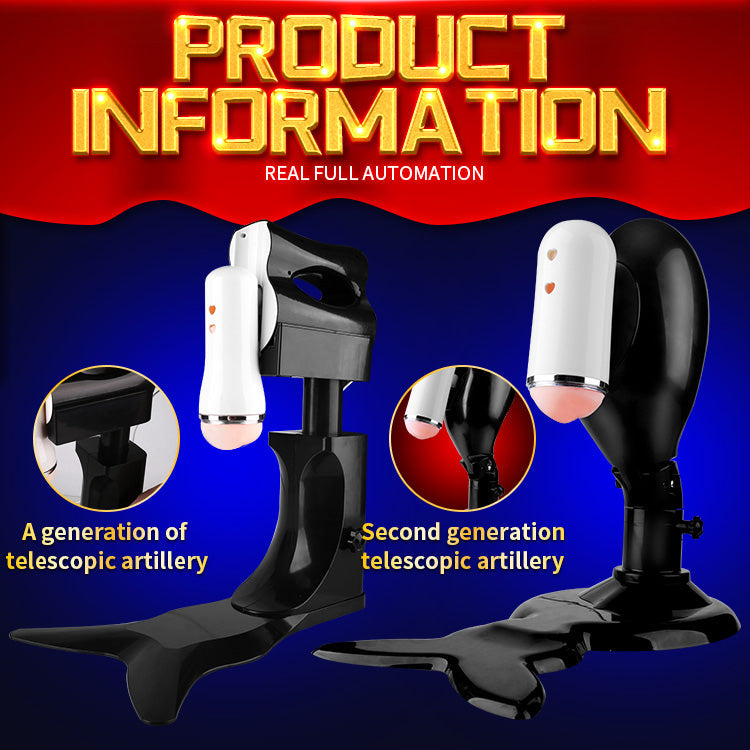 FlexRider Hands Free Male Stroker Powerful Automatic Telescopic Machine with Stand and Adjustment Speed Remote Control